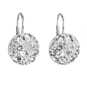 Stříbrné náušnice s krystaly Crystals from Swarovski® Crystal