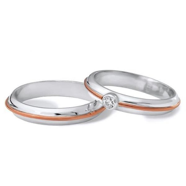 Snubní prsteny kombinované šířka 3,50 mm