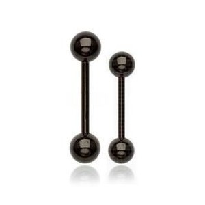 Piercing do jazyka, 1,6 x 14 mm, kuličky 5 mm