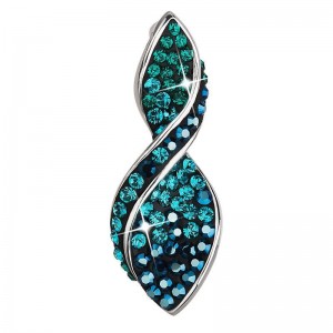 Stříbrný přívěšek s krystaly Crystals from Swarovski®, Magic Green