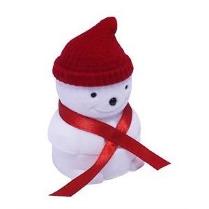 Vánoční dárková krabička na prsten - sněhulák