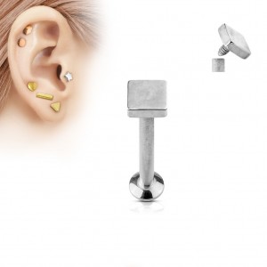 Piercing do brady - labreta 1,2 x 6 mm, čtverec