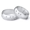 Snubní prsteny originální tepané s kameny šířka 5,00 mm [0]