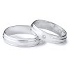 Moderní snubní prsteny s kamínky a drážkami šířka 5,00 mm [0]
