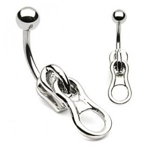 Piercing do pupíku - zip