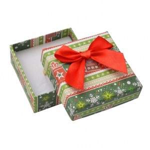 Vánoční dárková krabička na soupravu šperků