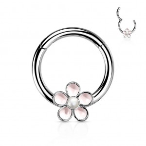 Segment kruh s kytičkou cartilage piercing 1,2 x 8 mm