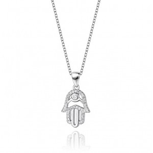 Střibrný náhrdelník Hamsa