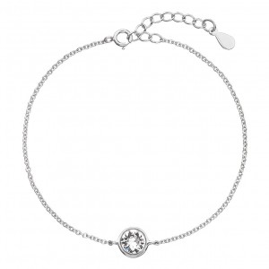 Stříbrný náramek s kamenem Crystals from Swarovski®