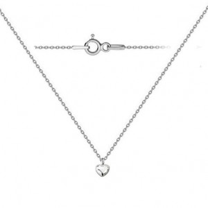 Dětský stříbrný náhrdelník se srdíčkem Crystals from Swarovski® Crystal