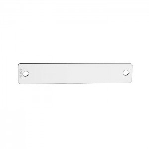 Stříbrná komponenta - destička 4,5 x 25 mm, tl. 0,4 mm