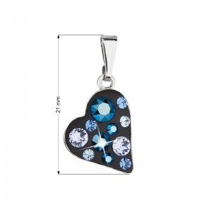 Přívěsek bižuterie se Swarovski krystaly, Metalic Blue
