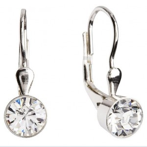 Stříbrné náušnice s krystaly Crystals from Swarovski® Crystal