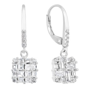 Stříbrné náušnice visací