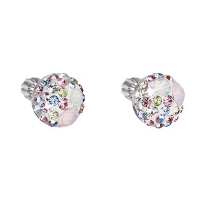 Stříbrné náušnice s krystaly Crystals from Swarovski® MAIC ROSE