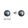Stříbrné náušnice se Swarovski perlou [4]