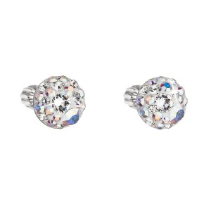 Stříbrné náušnice s krystaly Crystals from Swarovski® AB