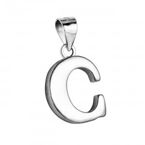 Stříbrný přívěšek - písmeno ”C”