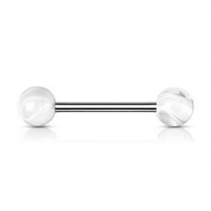 Piercing do jazyka akrylát