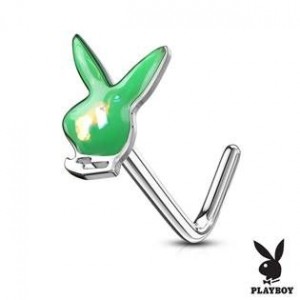 Zahnutý piercing do nosu - Playboy