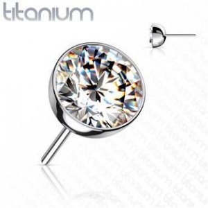 Kamínek k PUSH IN piercing do nosu TITAN