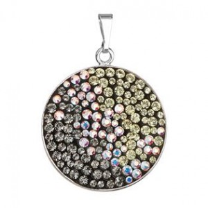 Stříbrný přívěsek s krystaly Swarovski, Moonlight