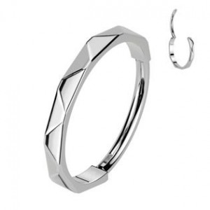 Segment kruh - helix / cartilage / tragus / septum piercing TITAN, 0,8 x 10 mm