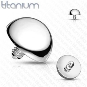 Náhradní půlkulička TITAN, závit 1,2 mm, rozměr 4 mm