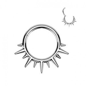 Ocelový kruh - helix / cartilage / septum piercing