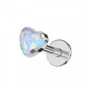 Piercing do brady - labreta titan, opál
