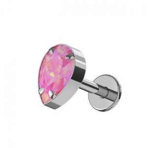 Piercing do brady - labreta titan, opál