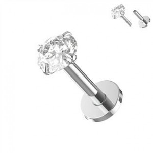 Stříbrná labreta - piercing do brady, AG 925