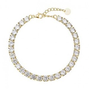 Luxusní pozlacený tenisový náramek