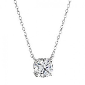 Stříbrný náhrdelník ELEN moissanite