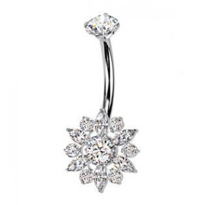 Piercing do pupíku kytička - TITAN