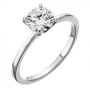 Stříbrný prsten ELEN moissanite