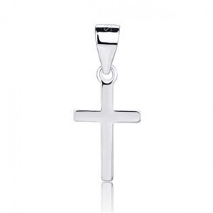 Drobný stříbrný přívěsek křížek