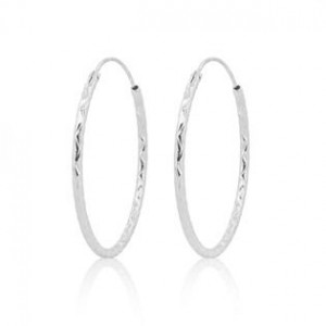 Stříbrné náušnice kruhy 12 mm