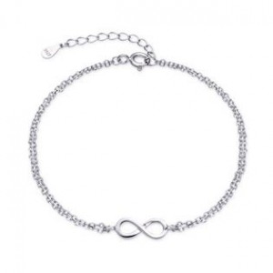 Stříbrný náramek nekonečno