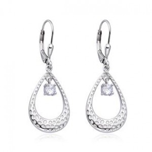 Visací náušnice se zirkony