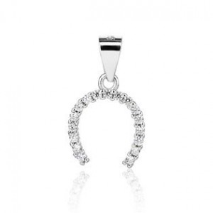 Stříbrný přívěsek podkova