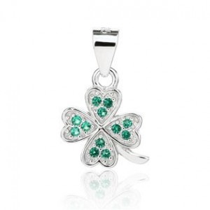 Stříbrný přívěsek čtyřlístek
