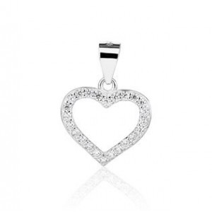 Stříbrný přívěšek srdíčko