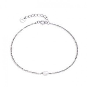 Stříbrný náramek s přírodní perlou