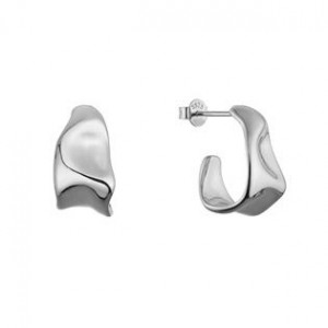 Stříbrné náušnice s elegantními liniemi