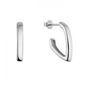 Stříbrné náušnice obdélníky