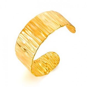 Zlacený dámský ocelový náramek