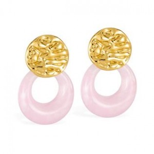 Zlacené ocelové náušnice