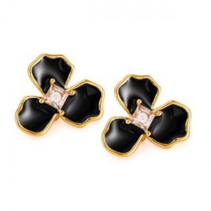 Ocelové náušnice se smaltovaným povrchem