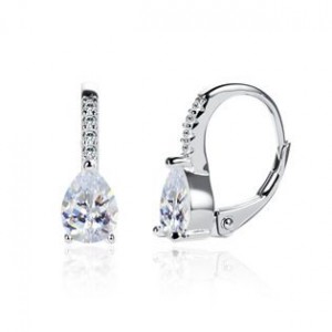 Stříbrné náušnice slzičky
